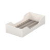 Lit enfant 90x190 blanc bords arrondis avec sommier Nacelle