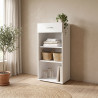 Étagère avec tiroir blanche hauteur 98 cm Jesy