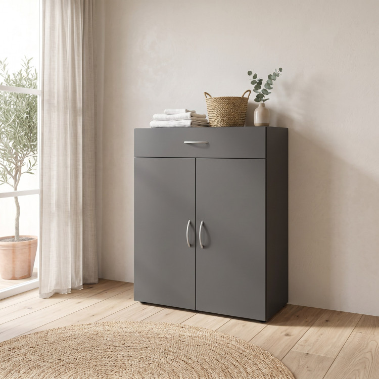 Commode 2P/1T graphite Jesy