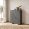 Commode 2P/1T graphite Jesy