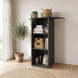 Étagère d'angle graphite Jesy