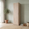 Armoire &agrave; chaussures ch&ecirc;ne clair avec support profondeur 54 cm Jesy