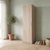 Armoire à chaussures chêne clair avec support profondeur 54 cm Jesy