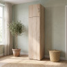 Surmeuble de buanderie 1 porte chêne clair profondeur 54 cm Jesy