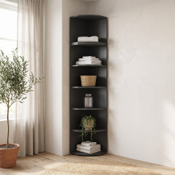 Surmeuble graphite pour étagère d'angle Jesy