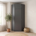 Surmeuble graphite pour armoire d'angle Jesy