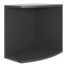 Surmeuble graphite pour étagère d'angle Jesy