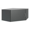 Surmeuble graphite pour armoire d'angle Jesy