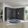 Surmeuble graphite pour armoire d'angle Jesy