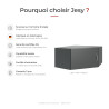 Surmeuble graphite pour armoire d'angle Jesy
