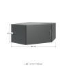 Surmeuble graphite pour armoire d'angle Jesy