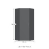 Armoire d'angle moderne graphite Jesy