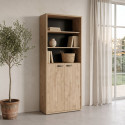 Armoire combin&eacute;e de bureau contemporaine ch&ecirc;ne dor&eacute; Balto