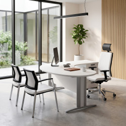 Bureau d'angle de direction avec caisson Maldive