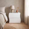 Chevet moderne laqué blanc Onida