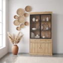 Vaisselier/argentier contemporain 124 cm ch&ecirc;ne clair Valeria
