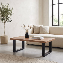 Table basse rectangulaire contemporaine chêne summer Eluard