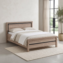 Lit adulte contemporain chêne summer Eluard