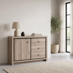 Commode contemporaine chêne summer Eluard