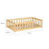 Lit enfant épicéa massif naturel avec barrière Bocage