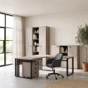 Ensemble de bureau contemporain ch&ecirc;ne clair Othello