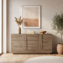 Buffet/bahut contemporain 1 porte/3 tiroirs ch&ecirc;ne mercure Uranus