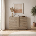 Buffet/bahut contemporain 2 portes ch&ecirc;ne mercure Uranus