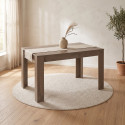 Table de salle &agrave; manger contemporaine ch&ecirc;ne mercure Uranus