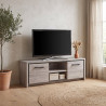 Meuble TV contemporain chêne gris Oliviera