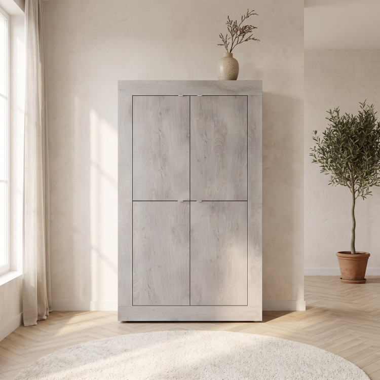 Vaisselier/argentier contemporain pin blanc Agathe