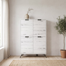 Buffet haut 4 portes industriel Alabama