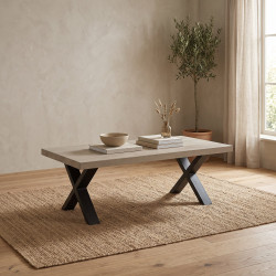 Table basse contemporaine coloris chêne Yannick
