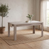 Table de salle à manger contemporaine chêne gris Oliviera