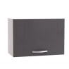 Meuble sur-hotte contemporain blanc mat/gris brillant Tripoli