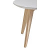 Table basse contemporaine ronde blanche Mafalda