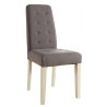 Chaise de salle à manger contemporaine en tissu taupe (lot de 2) Algar