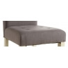 Chaise de salle à manger contemporaine en tissu taupe (lot de 2) Algar