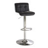 Tabouret de bar design noir & blanc (lot de 2) Pina