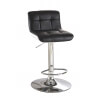 Tabouret de bar design noir & blanc (lot de 2) Pina