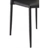 Chaise de salle à manger design coloris noir (lot de 6) Brice
