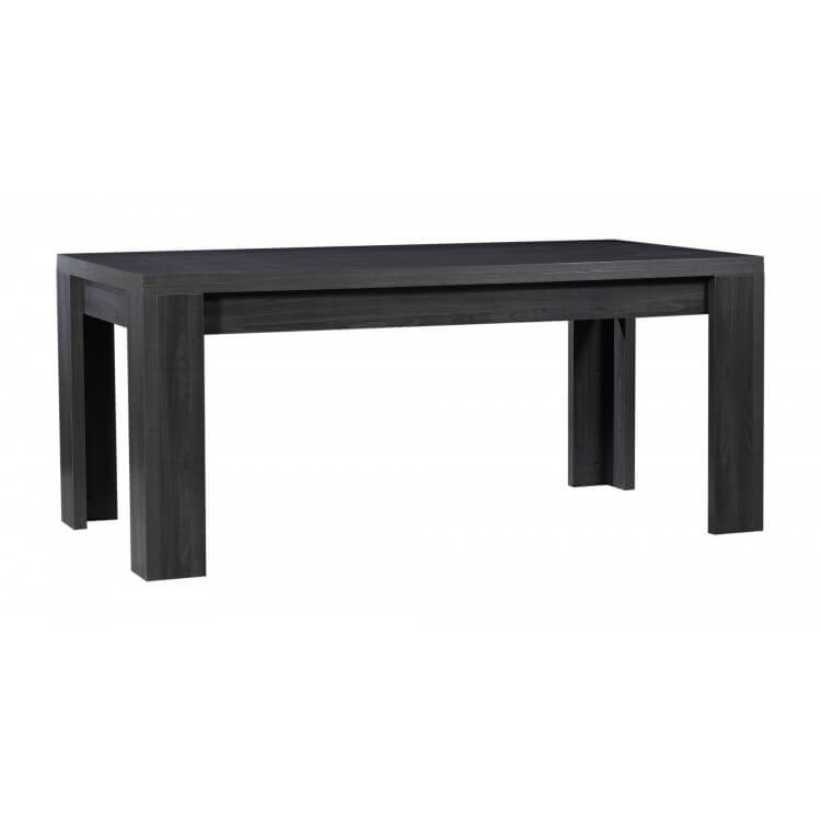 Table de salle à manger rectangulaire extensible coloris frêne gris Gerona