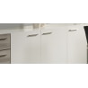 Buffet/bahut contemporain 3 portes/4 tiroirs coloris mara/blanc laqué Priscille