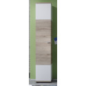 Colonne de salle de bain contemporaine chêne clair/blanche Cambodge