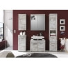 Armoire de toilette contemporaine coloris canyon blanc Cancale