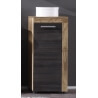 Meuble bas de salle de bain contemporain chêne/gris foncé Bloom