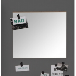 Miroir de salle de bain rectangulaire chêne clair Corleone