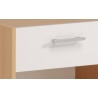 Chevet contemporain 1 tiroir coloris hêtre/blanc Spoon
