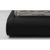 Lit adulte design en PU noir Brita