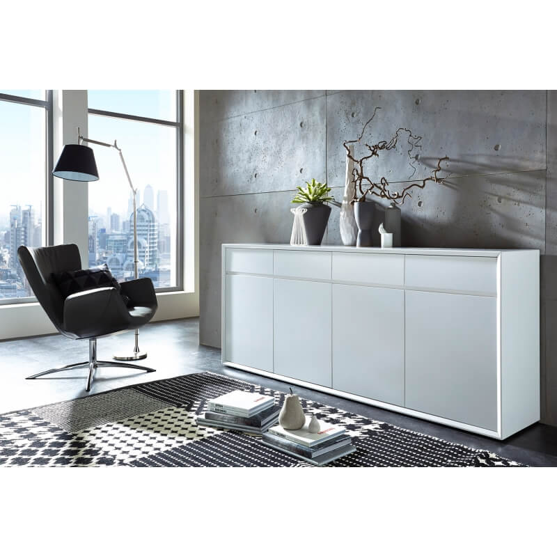 buffet blanc laqué buffet bahut contemporain 4 portes 4 tiroirs blanc laqu 233 mat cisco buffet blanc laqué buffet bahut contemporain 4 portes 4 tiroirs blanc laqu 233 mat cisco
