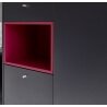 Buffet/bahut design personnalisable 2 portes/2 tiroirs coloris anthracite Palermo